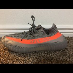 Yeezy Boosts 350 Gray & Orange